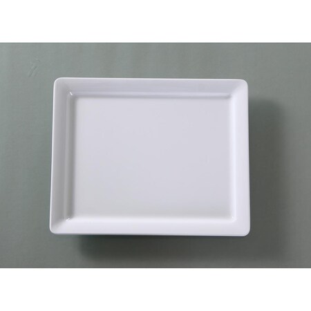 Yanco 12.75 x 10.5 in. Osaka-2 Rectangular Plate, White, 12PK OK-7012